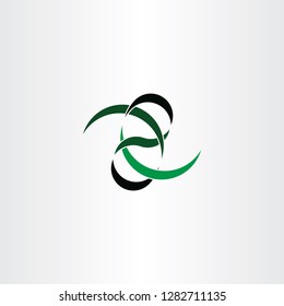 knot ribbon logo abstract vector symbol design 