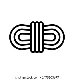 knot thin line vector icon