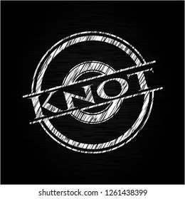 Knot written with chalkboard texture