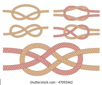 Knots. Vector.