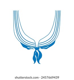 knot-scarf, Graphic design print t-shirts fashion, illustration, vector, posters, cards, stickers, mug