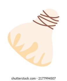 Icono de bolso apuntado. Ilustración del vector