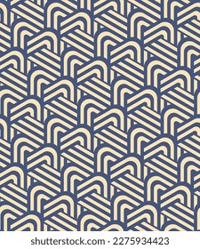 Líneas diagonales en blanco y azul. Diseño abstracto moderno. Elegante estilo japonés. Patrón geométrico rayado sin inconveniente. Ilustración monocromática ornamental para tela, envoltura, impresión y web.