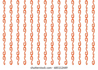 Knotted red ribbon pattern