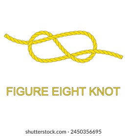knotted rope icon with rope vector illustration design
