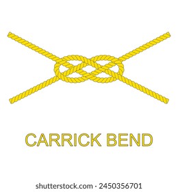knotted rope icon with rope vector illustration design