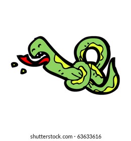 knotted snake cartoon