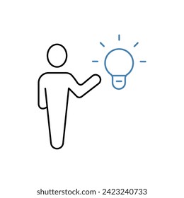 know how concept line icon. Simple element illustration. know how concept outline symbol design.