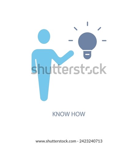 know how concept line icon. Simple element illustration. know how concept outline symbol design.