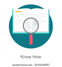 Know How and study icon concept