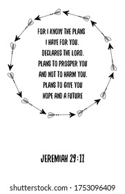  For I know the plans I have for you, declares the Lord. Bible verse, quote