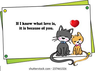 If I know what love is, it is because of you.