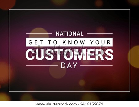 Know your customer day design business background. Know customer people banner concept template