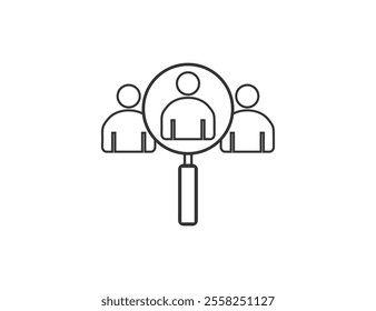 Know your customer icon. Vector illustration.