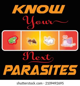 Know your next parasites vector t shirt design