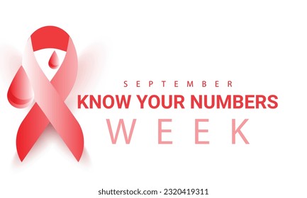 know your numbers week. background, banner, card, poster, template. Vector illustration.