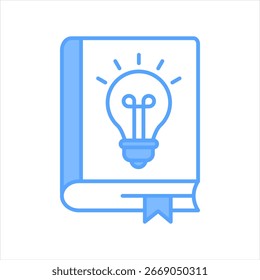 Ilustração do vetor de ícone azul know-how