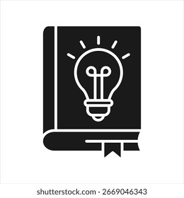 Know-How-Symbol für Glyphe - Vektorgrafik