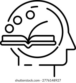 Knowledge Acquisition Illustration vector Icon Design