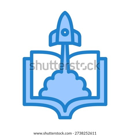 Knowledge Base Icon With Blue Color For Accounting and Business