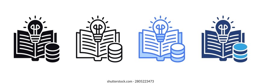 Knowledge Base icon sheet multiple style collection