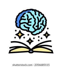 knowledge book succes challenge color icon vector. knowledge book succes challenge sign. isolated symbol illustration