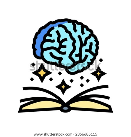knowledge book succes challenge color icon vector. knowledge book succes challenge sign. isolated symbol illustration