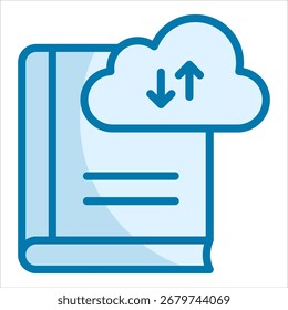 Elemento De Ícone Da Nuvem De Conhecimento Para Design