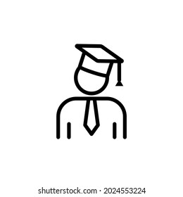 Knowledge Concept with Graduate Icon.