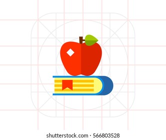 Knowledge Concept Icon with Book