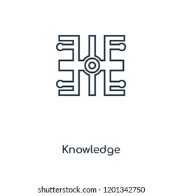 Knowledge concept line icon. Linear Knowledge concept outline symbol design. This simple element illustration can be used for web and mobile UI/UX.