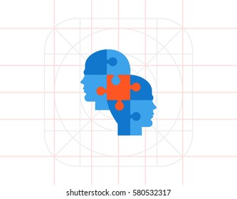 Knowledge concept with puzzle piece icon