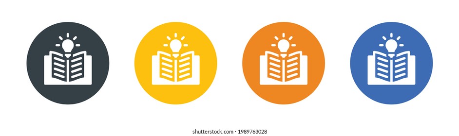 Knowledge concept symbol design. Idea icon