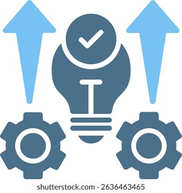 Knowledge Development Glyph Two Colour Icon