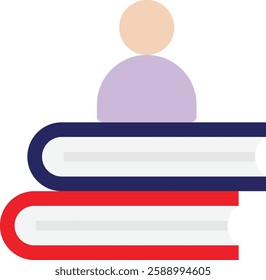 Knowledge Education Study Icon Vector Flat Illustration