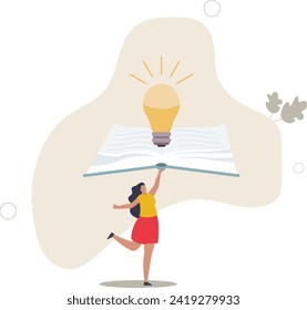 Knowledge or education, study or learning new skill, creativity or idea, reading book for inspiration, discover solution or literature, wisdom concept.