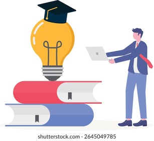 Knowledge or education, study or learning new skill, creativity or idea, reading book for inspiration,

