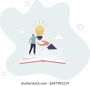 Conhecimento ou educação, estudo ou aprendizagem de novas competências, criatividade ou ideia, leitura de livros para inspiração, descoberta de soluções ou literatura, conceito de sabedoria.