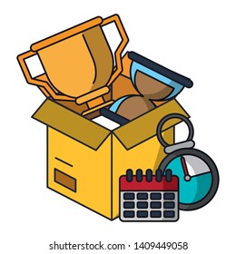 knowledge education success goal concept elements cartoon vector illustration graphic design