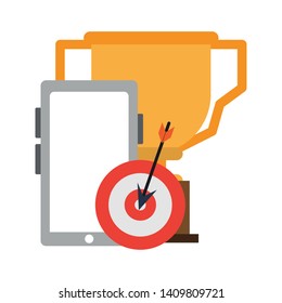 knowledge education success goal concept elements cartoon vector illustration graphic design