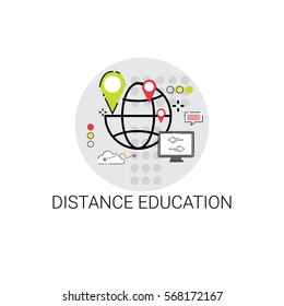 Knowledge Elearning Distance Education Online Icon Vector Illustration