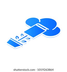 knowledge growth isometric icon