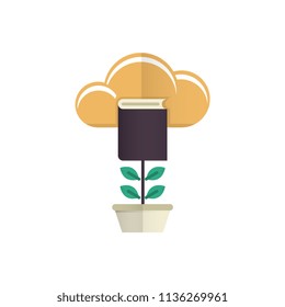 knowledge growth vector icon