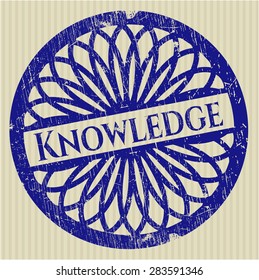 Knowledge grunge seal