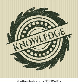 Knowledge grunge seal