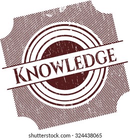 Knowledge grunge seal