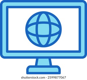 Knowledge Icon Blue Vector Illustration