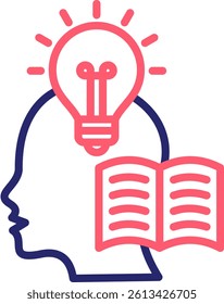 Knowledge Icon Color Vector Illustration
