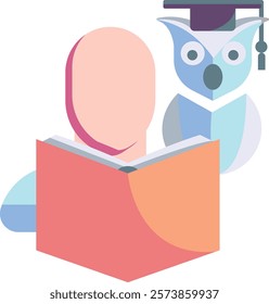 Knowledge Icon - Flat Color Style - Critical Thinking Theme