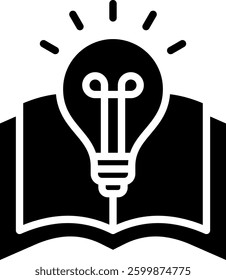 Knowledge Icon Glyph Vector Illustration